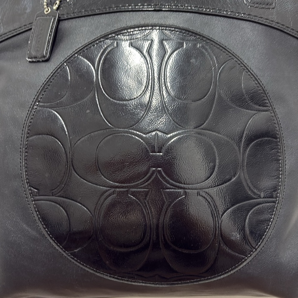 COACH Large Black Zippered Tote Bag‎ - Picture 2 of 13